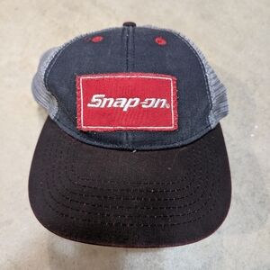 Snap-on Black and Red Men's Hat